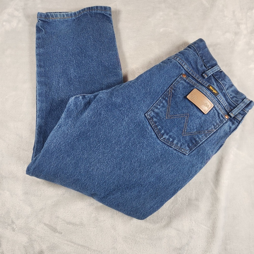 Wrangler Jeans Mens 40x30 Blue Cowboy Cut Original Fit Denim 13MWZPW Western
